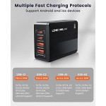 USB C Charger, LDNIO 65W 4-Port USB C Wall Charger with PD3.0+QC4.0, Multiport PPS Fast Charger USB C Charging Station Compatible with MacBook Pro/Air, iPad, Laptops, iPhone, Galaxy, Pixel and More
