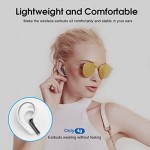 Wireless Earbuds, Bluetooth 5.3 Headphones with 4-Mics Clear Call and ENC Noise Cancelling, Bluetooth Earbuds Touch Control Stereo Sound with LED Display, IP7 Waterproof Running Headphones for Workout