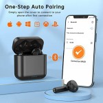 Wireless Earbuds, Bluetooth 5.0 Headphones 30Hrs Playtime with USB-C Fast Charging Case, IPX7 Waterproof Earphones, TWS in Ear Stereo Headset Built-in Mic for iPhone/Android